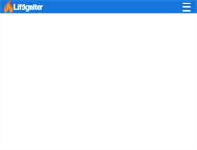 Tablet Screenshot of liftigniter.com
